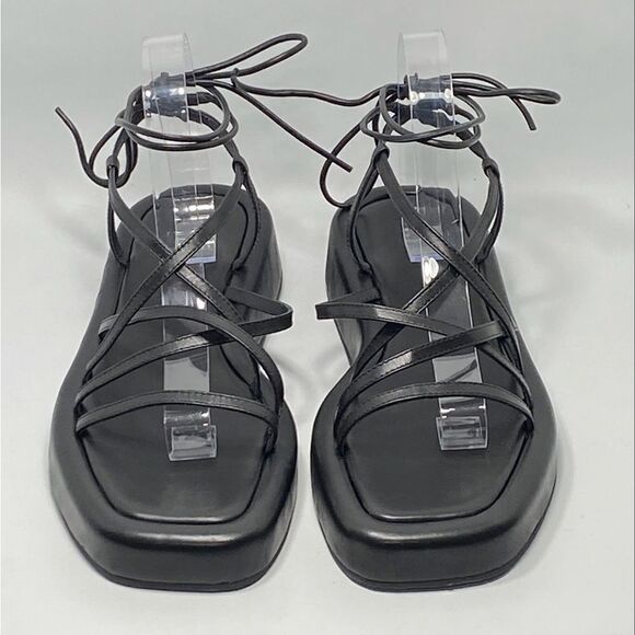 Loeffler Randall Beau Black Wrap Platform Sandal size 9 - Picture 3 of 13